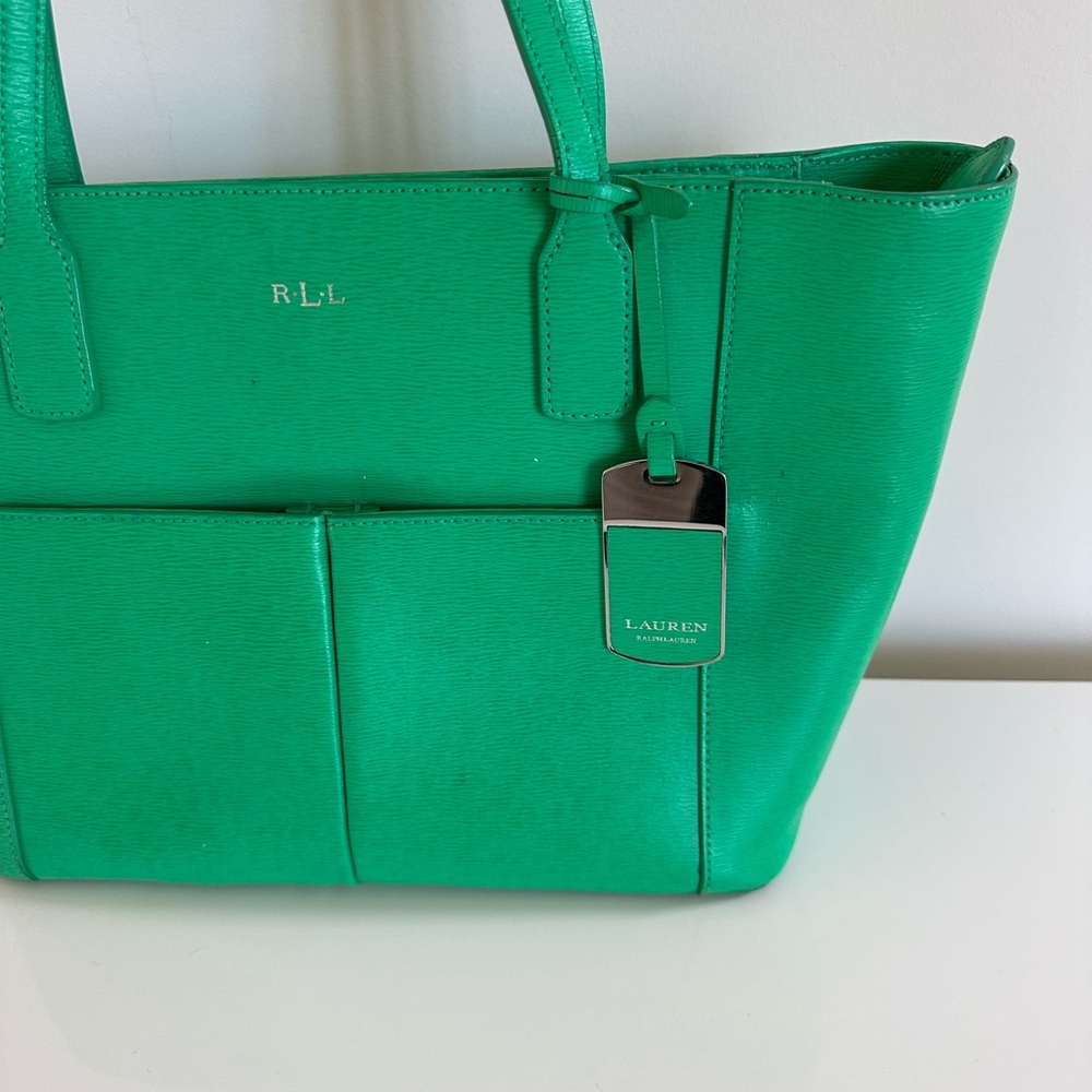 Ralph Lauren Vibrant Green Tote - Picture 2 of 9